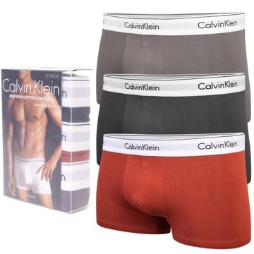 BOKSERKI CALVIN KLEIN MAJTKI MĘSKIE ORYGINAŁ 3 pack r. L