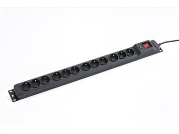 Listwa przeciwprzepięciowa M12/16A Rack 19'' 1)