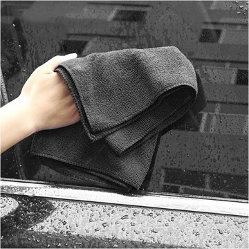 5X ПОЛОТЕНЦЕ ИЗ МИКРОФИБРЫ ДЛЯ МЫТЬЯ И СУШКИ АВТОМОБИЛЕЙ 300г 30см ЧЕРНЫЕ