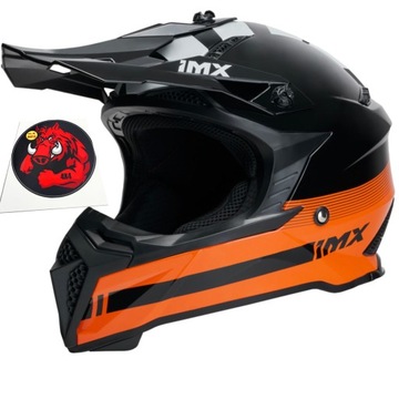 KASK MOTOCYKLOWY IMX CROSS QUAD pomarańczowy KTM