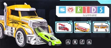 БОЛЬШОЙ грузовик с гоночной трассой, складной грузовик, 4хАВТО