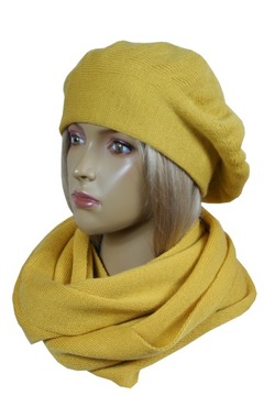 КОМПЛЕКТ ЖЕНСКИЙ - ШАПКА - БЕРЕТ + ЮБКА