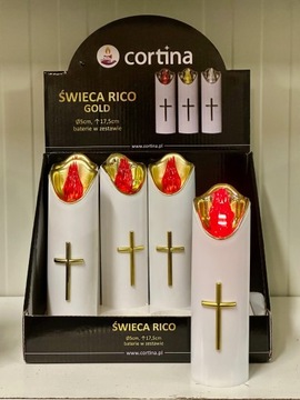 RICO СВЕЧА СВЕТОДИОДНАЯ ВСТАВКА С ЭФФЕКТОМ ПЛАМЕНИ 17 см