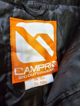 Черные молодежные лыжные брюки Campri 158