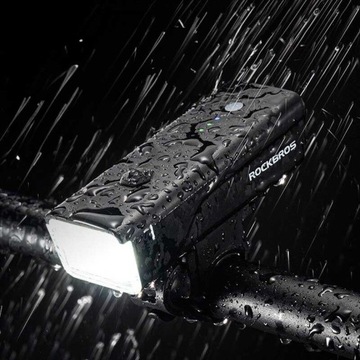 ROCKBROS ЯРКИЙ ВЕЛОСИПЕДНЫЙ ПЕРЕДНИЙ ФОНАРЬ ДЛЯ ВЕЛОСИПЕДА LED 260LM + КАБЕЛЬ USB-C