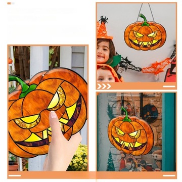 ДВЕРНАЯ ВЕШАЛКА «ХЭЛЛОУИН ТЫКВА» АКРИЛОВЫЙ КУЛОН БОЛЬШОЙ НОМЕР ДОМА