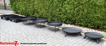 PALENISKO OGRODOWE STALOWE GRUBE NA OGNISKO KOCIOŁEK 60CM GRUBOŚĆ AŻ 2 MM!