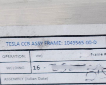 TESLA MODEL X 90D RÁMEC DESKY ROZDĚLOVACÍ LHD 1049565-00-D 2016