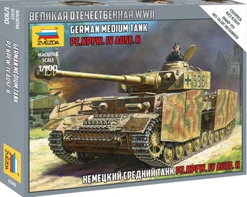 Звезда 6240 Немецкий танк PzKpfw IV Ausf.H 1:100 Art of Tactic