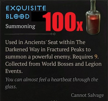 Exquisite Blood Krew Diablo 4 Sezon Lord Zir przepustka