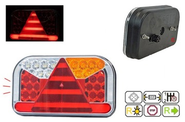 Lampa tylna LED do przyczepki przyczepy lawety naczepy FT-170 P TB COF 5PIN
