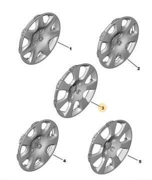KOŁPAK KOŁA PEUGEOT