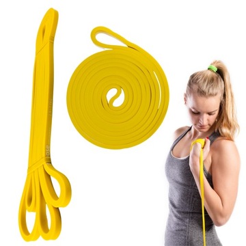 РЕЗИНА POWER BAND ДЛЯ УПРАЖНЕНИЙ MOOSE YELLOW LIGHT FITNESS CROSSFIT