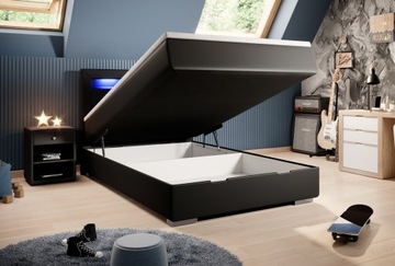 КОНТИНЕНТАЛЬНАЯ КРОВАТЬ 120/200 + КОНТЕЙНЕР, USB, LED