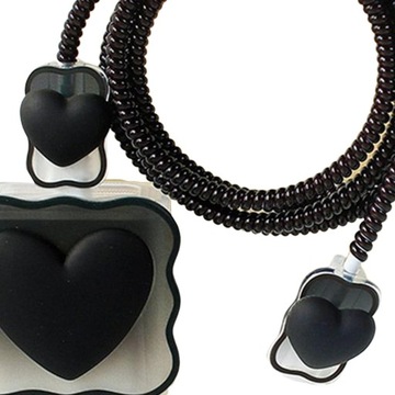 Чехол для кабеля зарядного устройства Love Black