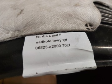 KIA CEED 2 II HB PODBĚH LEVÝ ZADNÍ LEVÉ