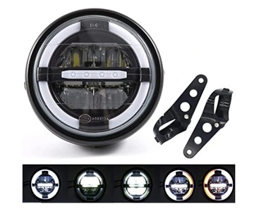 7” LED reflektorów motocyklowych lampa