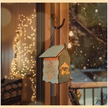 Фонарь Рората детский светодиодный Advent ДЕРЕВЯННЫЙ Advent, СОБРАННЫЙ ВРУЧНУЮ РУКУ
