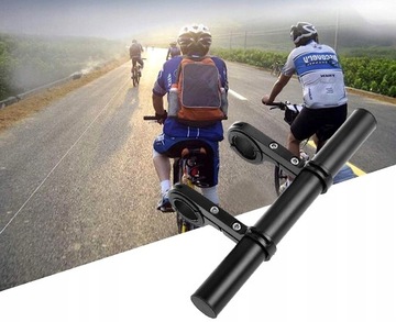 УДЛИНИТЕЛЬ РУЛЯ ВЕЛОСИПЕДНОЕ КРЕПЛЕНИЕ Удлинитель черный прочный ДОПОЛНИТЕЛЬНО