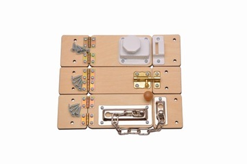 ZESTAW DRZWI Z ZASUWKAMI DO TABLICY MANIPULACYJNEJ TABLICY SENSORYCZNEJ