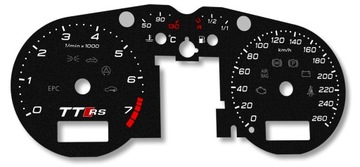 AUDI TT tarcze licznika zamiennik z MPH wzór TT RS