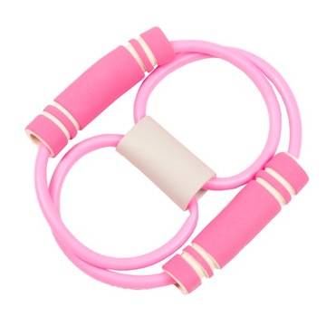 Эспандер резиновый эспандер для фитнеса, упражнений на руки и ноги, розовый