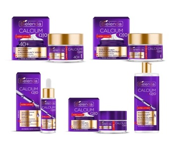 BIELENDA 40+ CALCIUM+Q10 ZESTAW 5cz KREM DZ+NOC+k/OCZY+ SERUM+p/MICELARNY