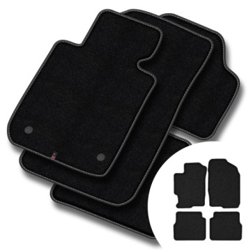Prémiové velurové koberce pro Mazda 6 I 2002-2007 4, suché zipy