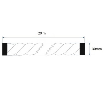 ДЖУТОВАЯ ВЕРЕВКА 30мм ТОЛЩИНА 20 МЕТРОВ + БЕСПЛАТНО