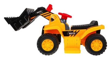 Детский бульдозер на аккумуляторе + Шлем + Передвижной ковш + Звуки.