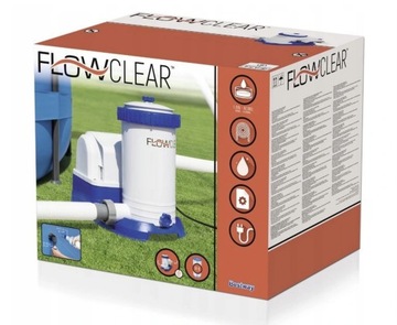 Большой мощный фильтр-насос для бассейна 9463 л/ч 58391