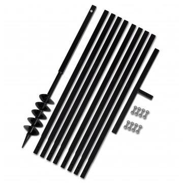 ŚWIDER GLEBOWY Z UCHWYTEM 100MM PRZEDŁUŻANY 9M STA