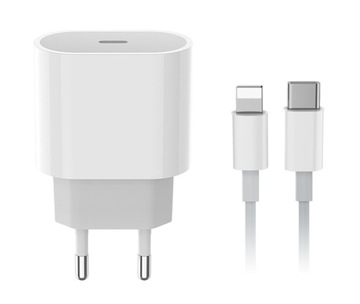 ŁADOWARKA do APPLE TYP-C 20W + KABEL LIGHTNING 2M