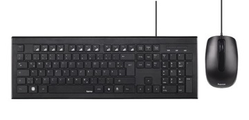 ZESTAW przewodowy CORTINO klawiatura + mysz HAMA