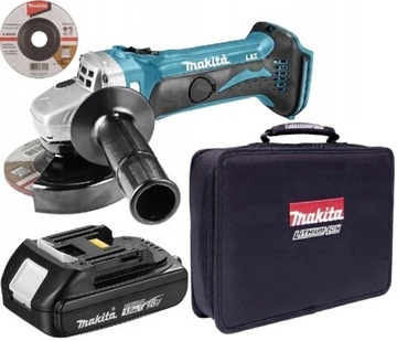 MAKITA DGA452 LXT 115mm 18V+BL1815N+TARCZA+TORBA