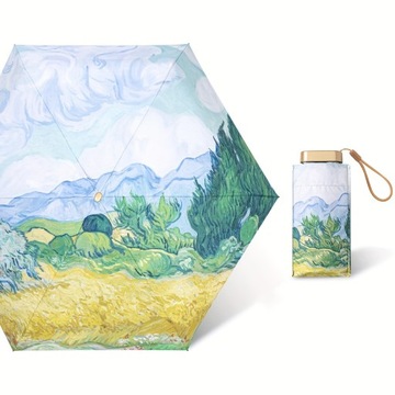 1 szt. Mini parasol przenośny parasol przeciwsłoneczny, parasol kieszonkowy z ochroną UV