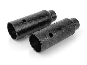 Pegi podpórki do roweru BMX -110 mm x 38 mm - gwint 3/8 - czarne