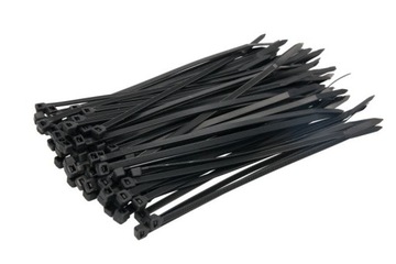 OPASKI ZACISKOWE KABLOWE GEMI 200x4.8 100szt CZARNE