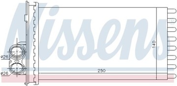 NISSENS 71154 NÁHRADA TEPLÁ TOPENÍ INTERIÉR