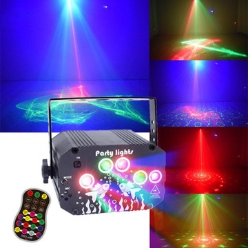 OŚWIETLENIE DYSKOTEKOWE AKTYWOWANE DŹWIĘKIEM RGB