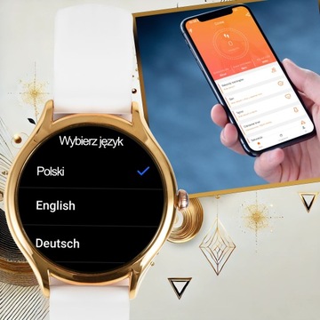 SMARTWATCH DAMSKI ZEGAREK PL MENU POWIADOMIENIA ROZMOWY SMART WATCH 3 PASKI
