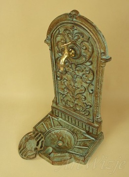 Декорированная чугунная настенная раковина для сада