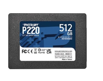 Твердотельный накопитель PATRIOT P220 512 ГБ SATA3 2,5 дюйма