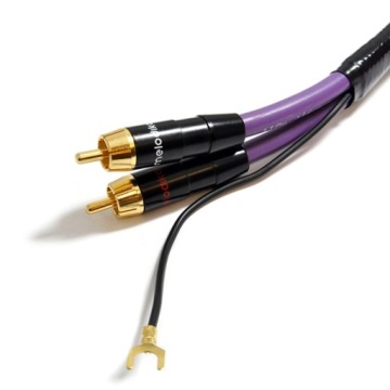 КАБЕЛЬ MELODIKA MDPH05 PURPLE RAIN ДЛЯ ПРОИГРЫВАТЕЛЯ 2RCA PHONO ЗАЗЕМЛЕНИЕ 0,5м