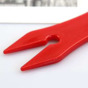 Męski grzebień olejowy z szerokimi zębami i widełkami, duży, czerwony