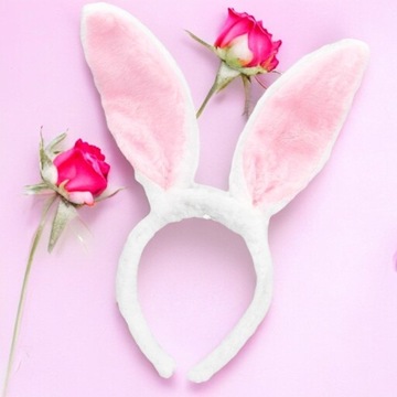 НАРЯД ЗАЙЧИКА ЮБКА-ЗОЛИК + ПОВЯЗКА НА ГОЛОВУ УШИ Розовый заяц