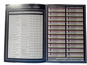 ПРОГРАММА ТУРНИРА НА БРОНЗОВЫЙ ШЛЕМ ТАРНОВ 16.06.2022