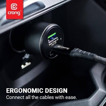 Crong 63W USB-C PD 45W + автомобильное зарядное устройство QC