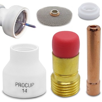 ZESTAW PROCUP TIG DC WP SR 17/18/26 DYSZA SOCZEWKA