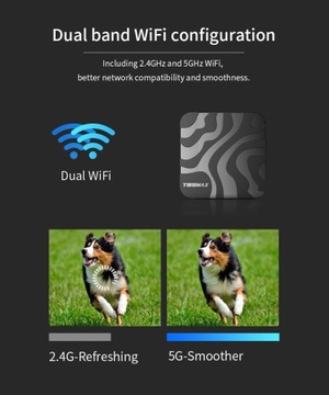 Сетевой декодер T95MAX H618 Android 12TV BOX 4G/32G 5GWiFi BT 6K